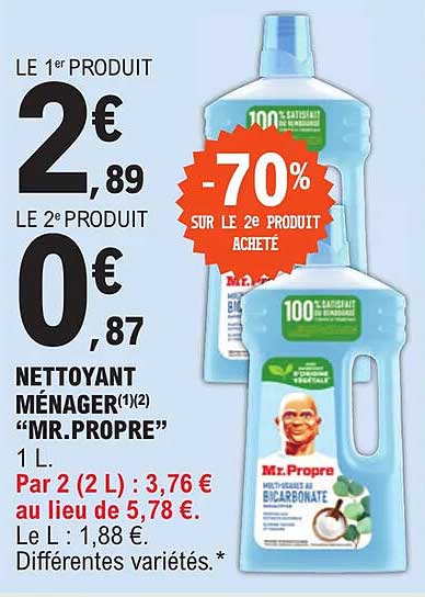 nettoyant ménager "mr. propre"