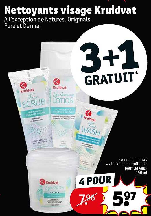 nettoyants visage kruidvat