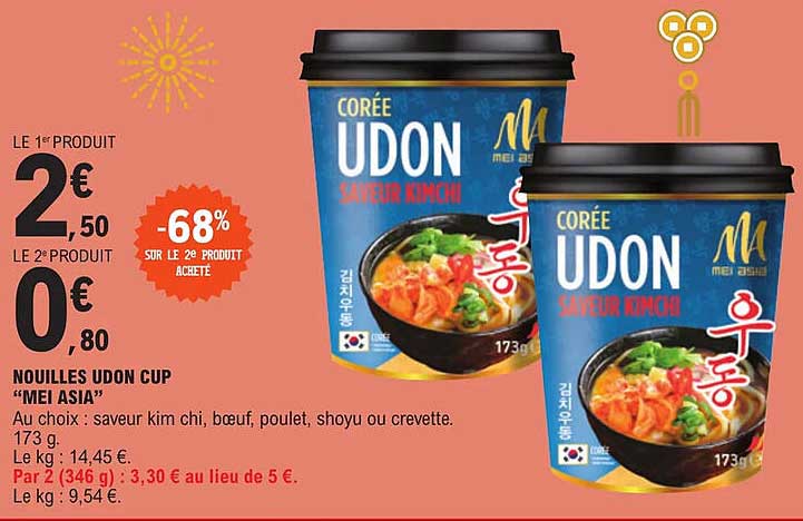 nouilles audon cup "mei asia"