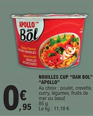 nouilles cup "dan bol" "apollo"