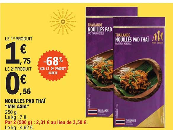 nouilles pad thaï "mei asia"