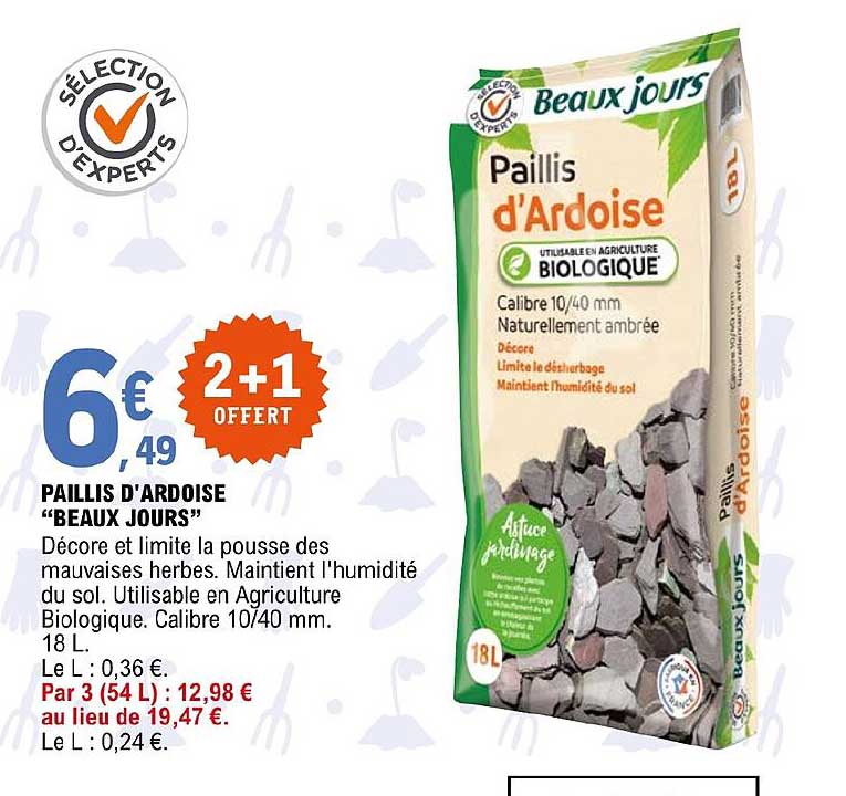 paillis d'ardoise "beaux jours"