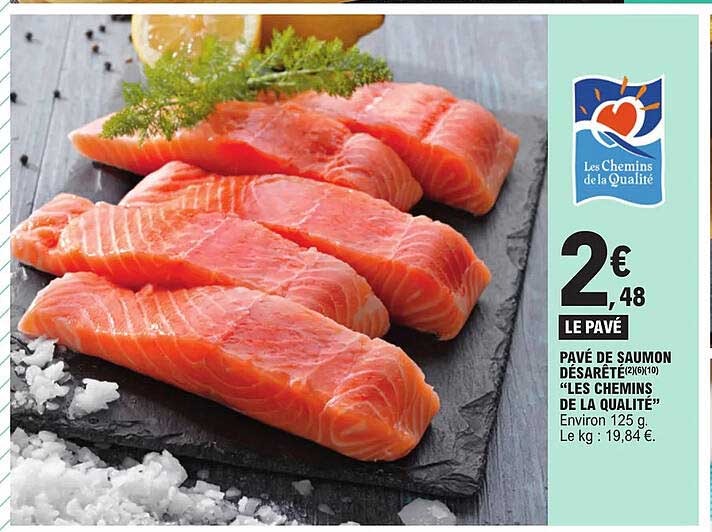 pavé de saumon désarêté les chemins de la qualité
