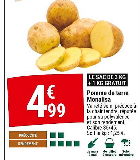 pomme de terre monalisa