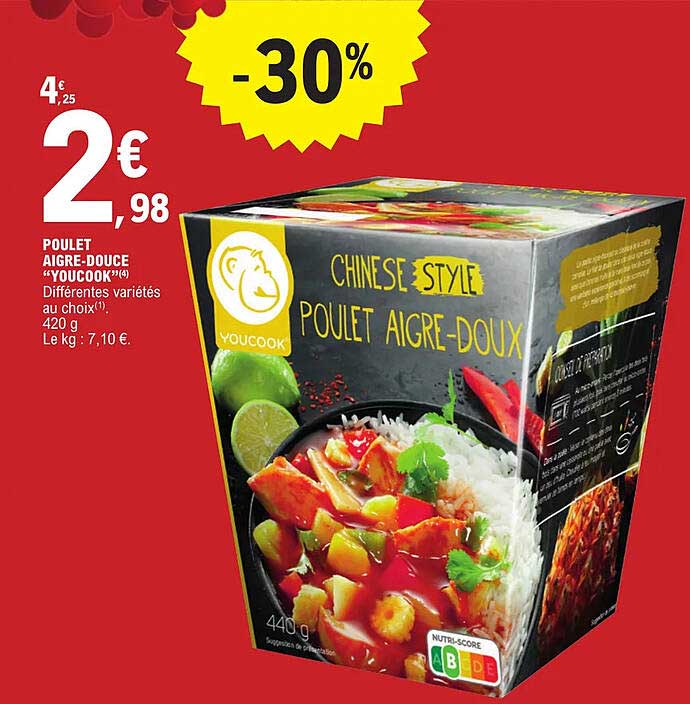 poulet aigre-douce youcook