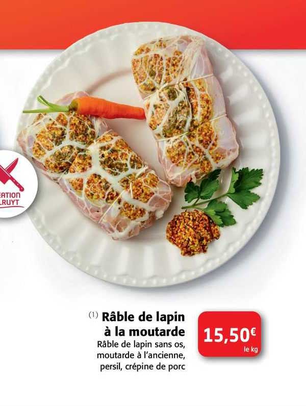râble de lapin à la moutarde