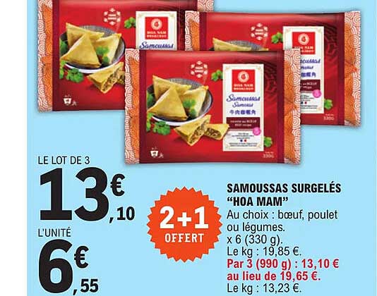 samoussas surgelés "hoa mam"