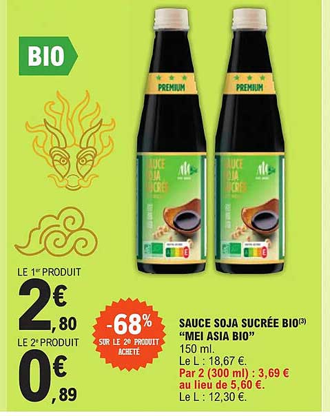 sauce soja sucrée bio "mei asia bio"