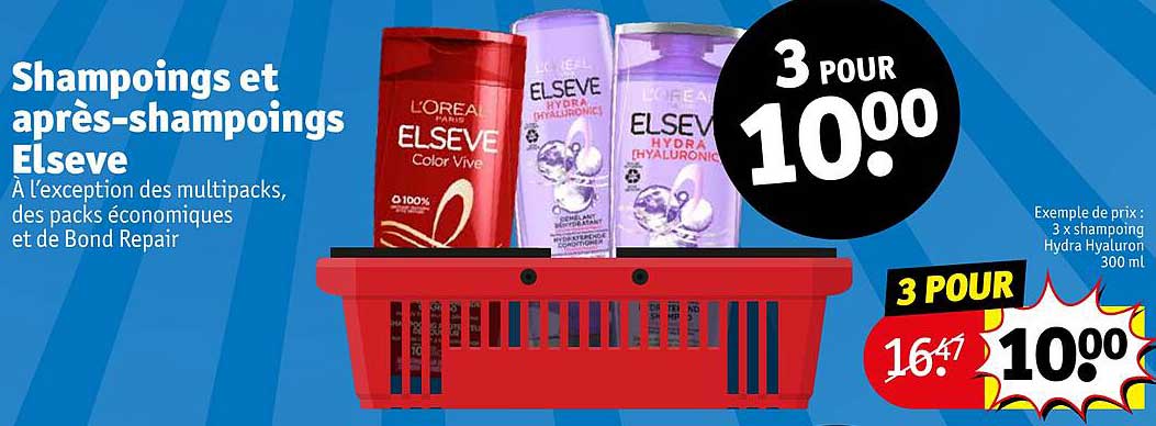 shampoings et après-shampoings elsève
