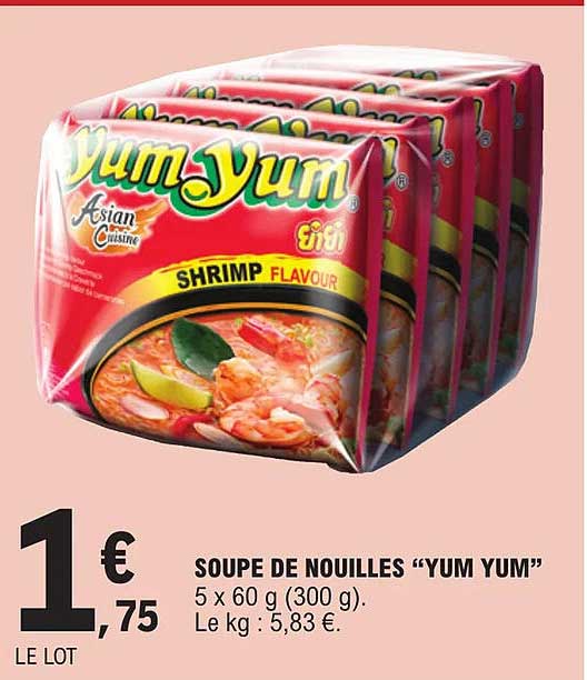 soupe de nouilles yum yum