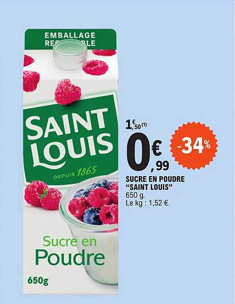 sucre en poudre "saint louis"