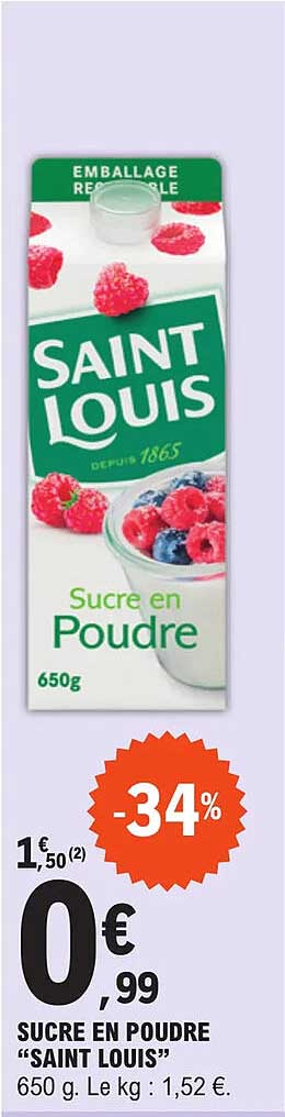 sucre en poudre "saint louis"