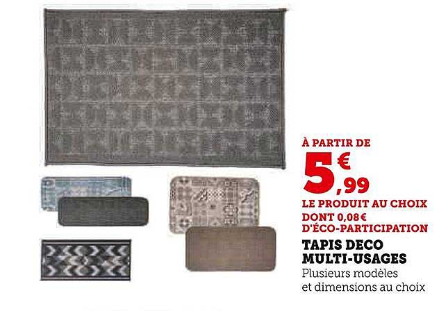 tapis déco multi-usages