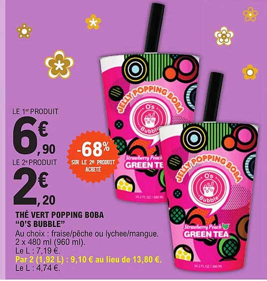 thé vert popping boba "o's bubble"