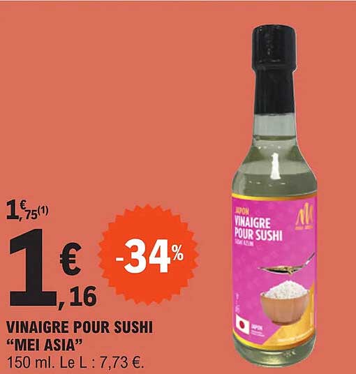 vinaigre pour sushi  "mei asia"