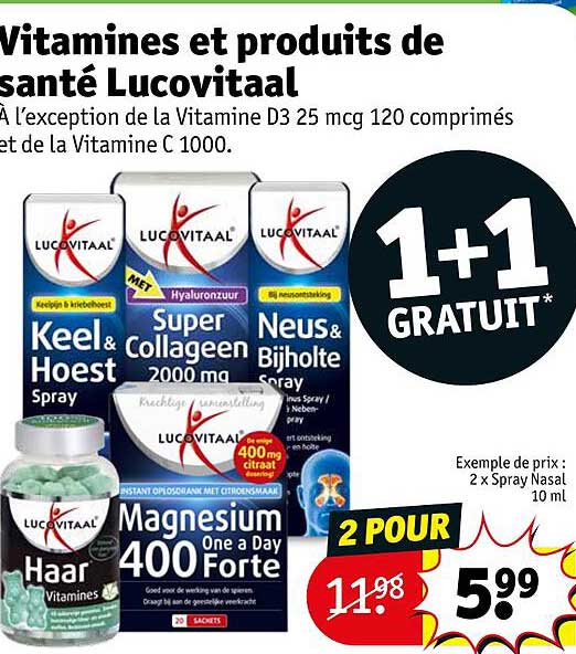 vitamines et produits de santé lucovitaal