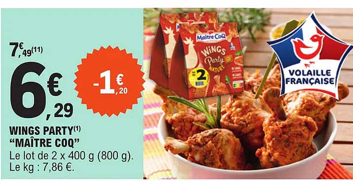 wings party maître coq