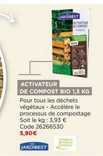 activateur de compost bio 1,5 kg jardibest