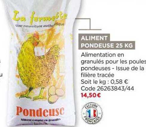 aliment pondeuse 25 kg