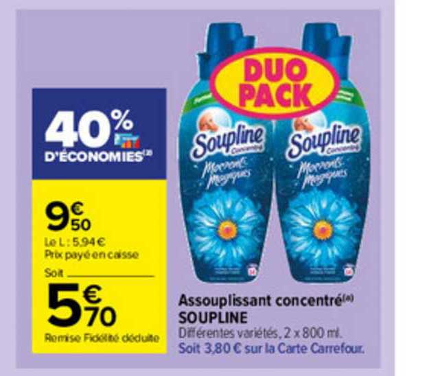 Assouplissant Concentré Soupline