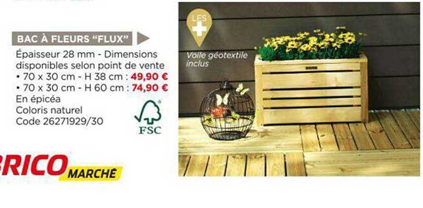 bac à fleurs "flux"
