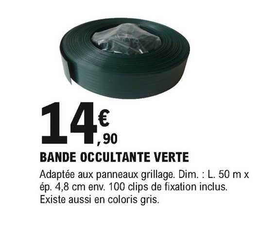 bande occultante verte