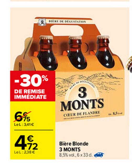 bière blonde 3 monts