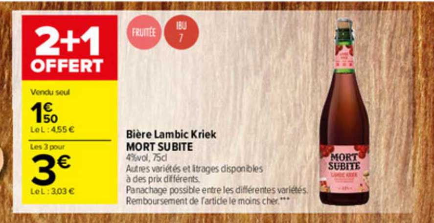 bière lambic kriek mort subite