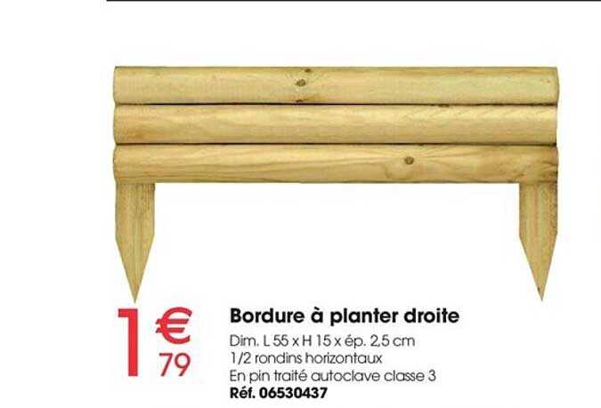 bordure à planter droite