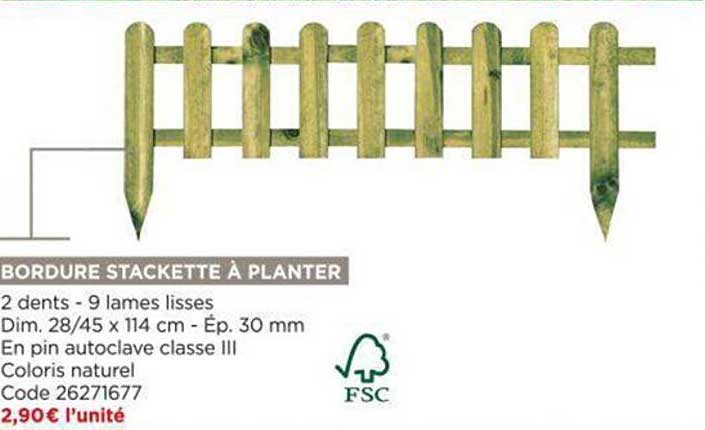 bordure stackette à planter