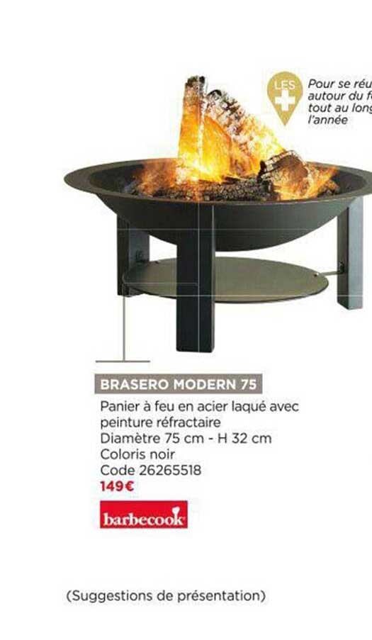 brasero modern 75 barbecook