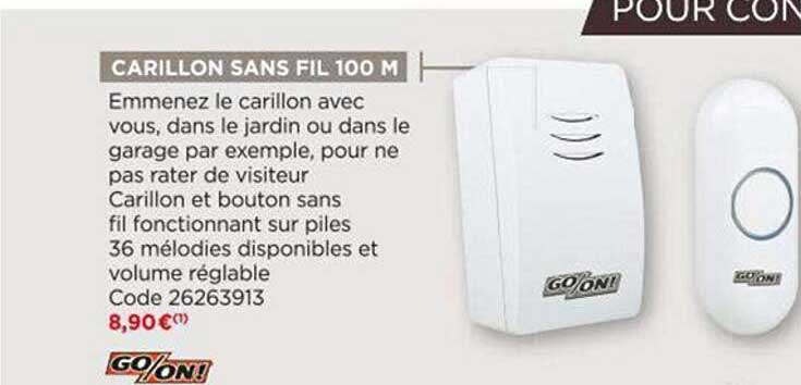 carillon sans fil 100 m