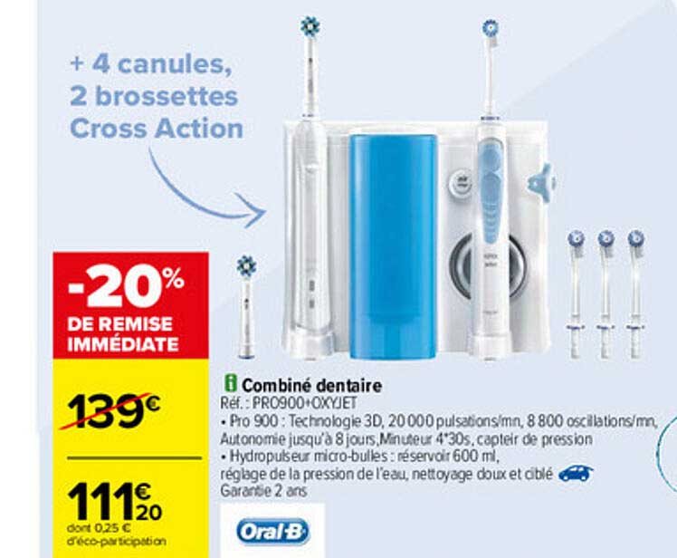 combiné dentaire oral-b