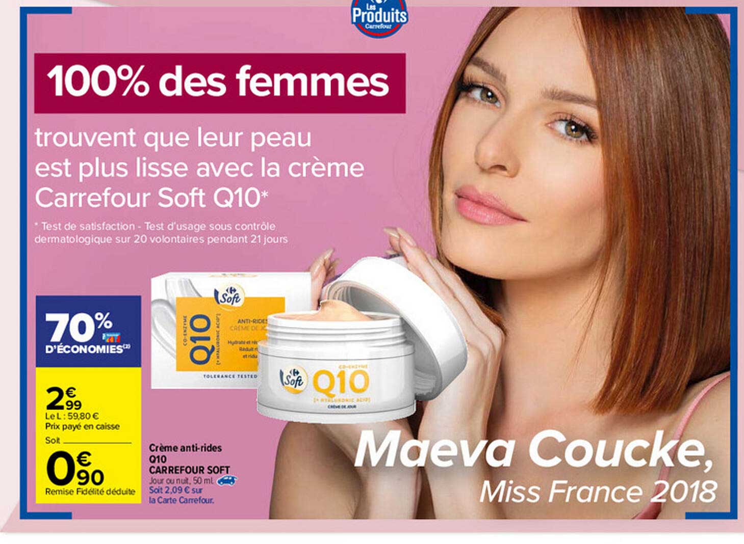 crème anti-rides q10 carrefour soft