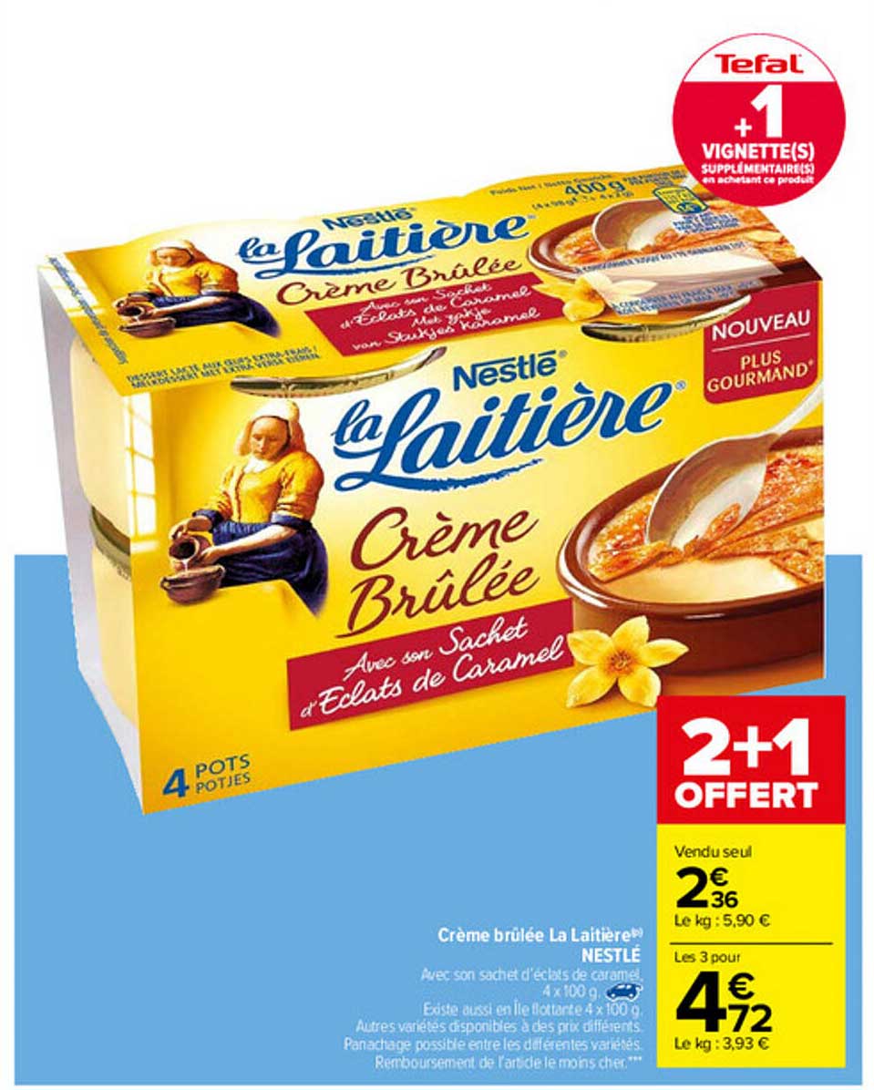 Crème Brûlée La Laitière Nestlé