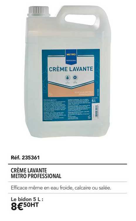 crème lavante metro professional