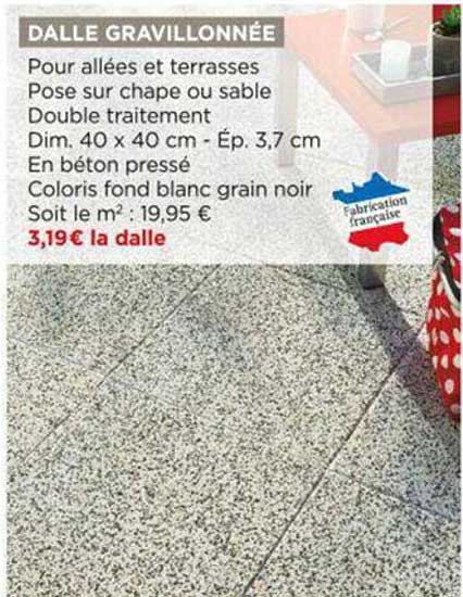 dalle gravillonnée