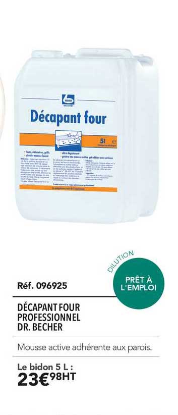 décapant four professionnel dr. becher