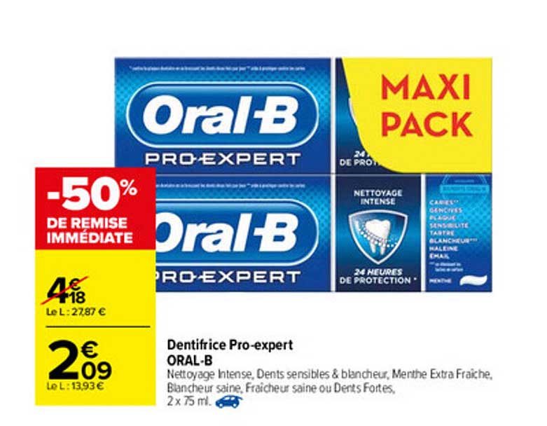 dentifrice pro-expert oral-b