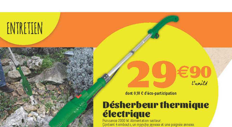 désherbeur thermique électrique
