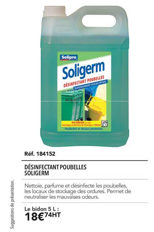 désinfectant poubelles soligerm