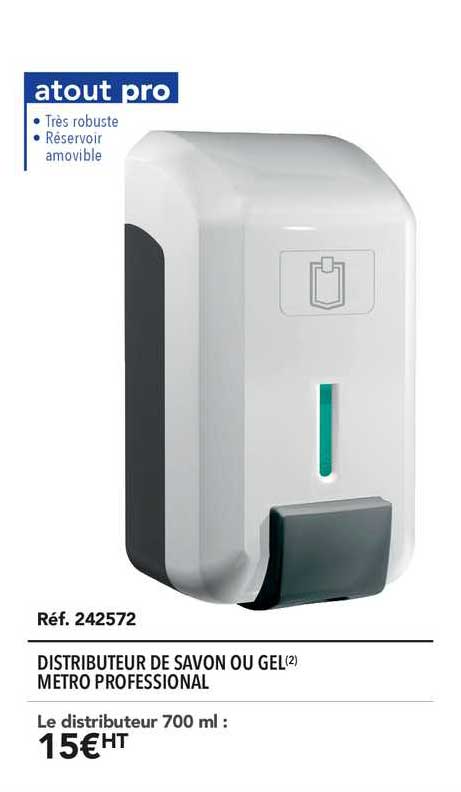Distributeur De Savon Ou Gel Metro Professional