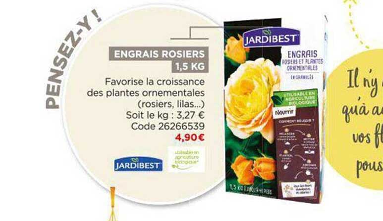 engrais rosiers 1,5 kg jardibest