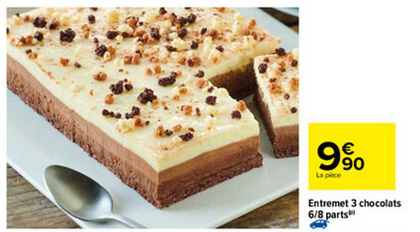 entremet 3 chocolats 6-8 parts