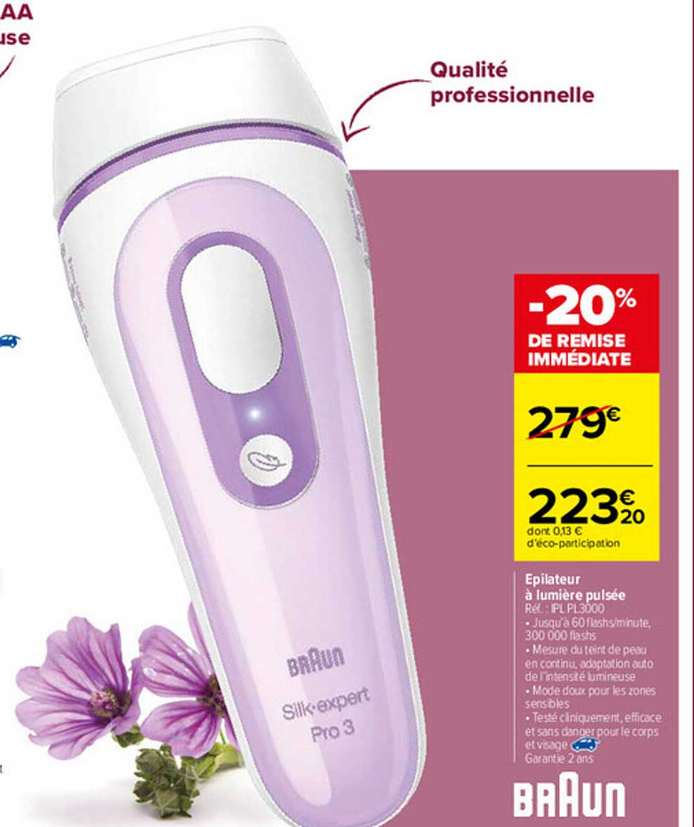 épilateur à lumière pulsée braun