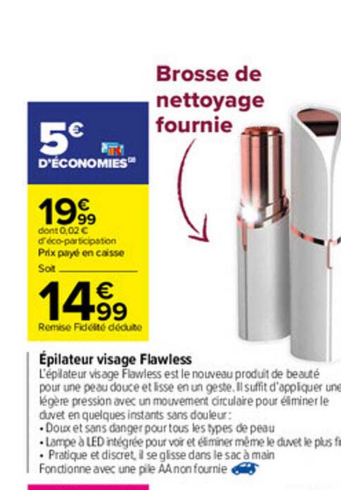 épilateur Visage Flawless