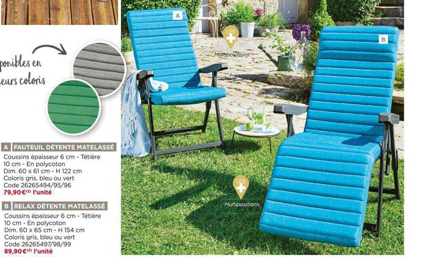 fauteuil détente matelassé , relax détente matelassé