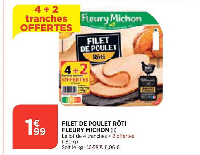Filet De Poulet Rôti Fleury Michon