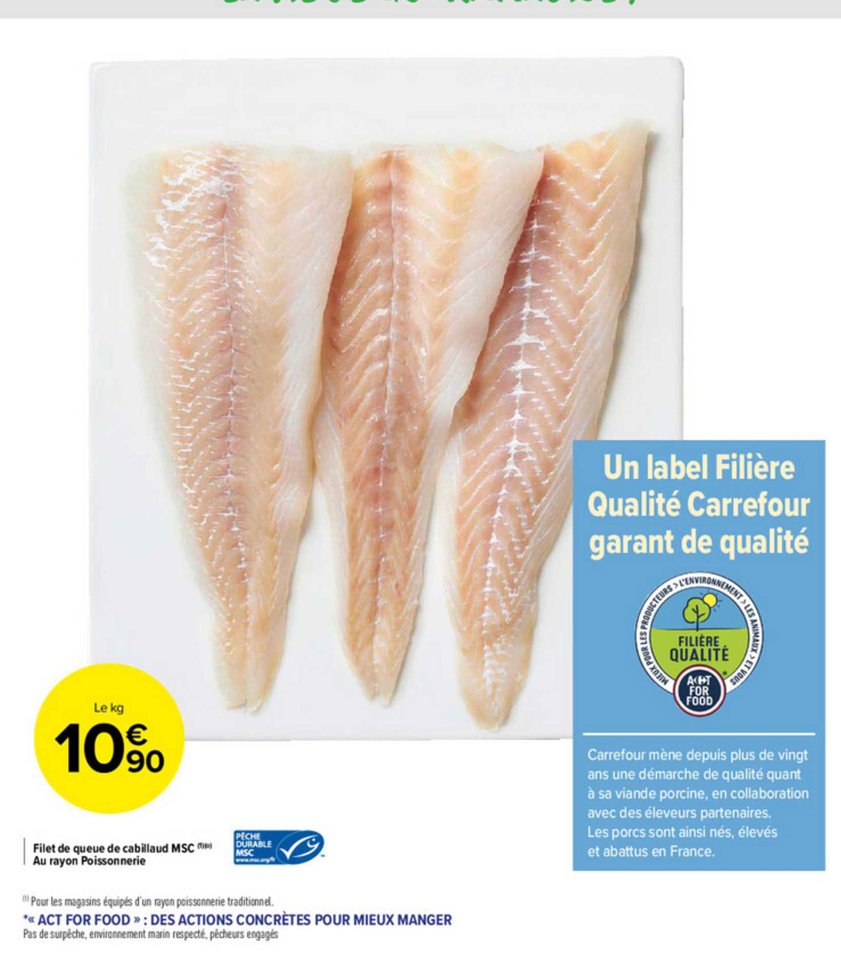 Filet Queue De Cabillaud Msc