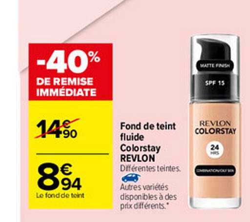 fond de teint fluide colorstay revlon